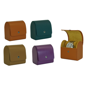 Sonny New Custom Portable Leather Single Watch Travel Case for Men