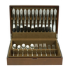Sonny Custom Walnut Wooden Single Layer Silverware Chest Flatware Storage Box for Cutlery