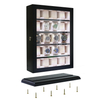 Sonny Custom Luxury 20 Slots Wall Mounted Wooden Watch Box Display Cabinet Showcase with LED