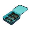 Sonny Custom Wholesale 3 Slots Blue Travel Leather Sunglasses Holder Organizer Eyeglasses Box Case