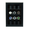 Sonny Custom 12 Slots Black Wooden Wall Mount Watch Storage Box Display Cabinet