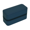 Sonny Custom Logo Luxury 2 Pairs Travel Blue Leather Sunglasses Case