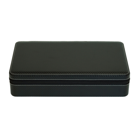 Sonny Custom Wholesale Carbon Fiber Leather 12 Travel Watch Briefcase Box Organizer for Men