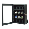 Sonny Custom 12 Slots Black Wooden Wall Mount Watch Storage Box Display Cabinet