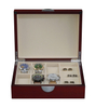 Sonny Custom Cherry Wooden Mens Watch and Jewelry Box for Watches Rings Cufflinks Storage