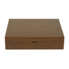Sonny Custom Walnut Wooden Single Layer Silverware Chest Flatware Storage Box for Cutlery