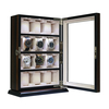 Sonny Custom Luxury 12 Slots Ebony Wooden Watch Box Display Cabinet with LED Light