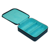 Sonny Custom Wholesale 3 Slots Blue Travel Leather Sunglasses Holder Organizer Eyeglasses Box Case