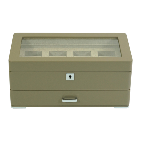 Sonny Custom Wholesale Luxury 4 Slots Wooden Watch Box with Valet Drawer