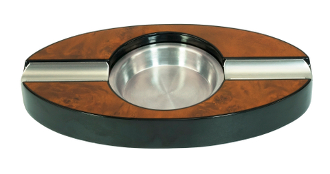 Burl Wood Painting Low MOQ Ellipse Oval Ashtray in Stock