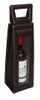 Sonny Custom Portable Brown Leather Gift Box Packaging for Single Red Wine Bottle