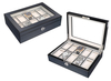 Sonny High Gloss Carbon Fiber Mens Watch Display Case 10 Slots Wooden Watch Box