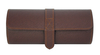 Sonny Crossgrain Watch Bracelets Case Leather Travel Case Watch Roll for 3 watches Customized Logo