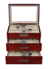 Sonny Case 30 Slot Wooden Mens Valet Watch Boxes Xmas Gift for Watches Collection