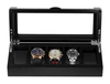 Sonny Modern Luxury 5 Slots Black Wooden Watch Box With Acrylic Window