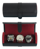 Sonny Hot Selling Travel Leather Watch Case for 3 watches storage Christmas Men's Gift Box With Red Velvet Lining