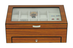 Sonny Hot Selling Luxury Custom Logo Matte finish Rectangle Wooden watch Box for Jewelry and Watch Collection