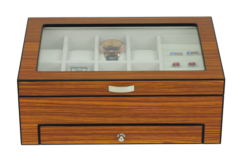Sonny Hot Selling Luxury Custom Logo Matte finish Rectangle Wooden watch Box for Jewelry and Watch Collection