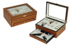 Sonny Hot Selling Luxury Custom Logo Matte finish Rectangle Wooden watch Box for Jewelry and Watch Collection