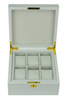 Sonny New Arrivals High End Customized Logo White 6 Grids Wooden Watches Box With A Removable Tray