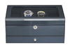 Sonny Premium Glossy Carbon Fiber 8 Slots Wooden Watch Box Organizer with Drawer for Men