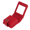 Sonny High End Lambskin Real Leather Lipstick Case Holder Mini Portable Travel Cosmetic Make Up Bag for 2 3 Lip Rouge