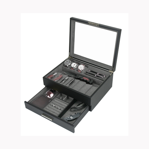 Sonny 2022 New Style Multi- function Men's Gift Collection Box for Folding Pocket Knife Watches Cuff Links Pens Wallet