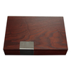 Sonny High End Dark Brown Wooden Perfume Box Packaging Case With Beige Lining