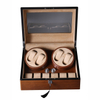 Sonny 4 + 6 Luxury Matt Walnut Wooden Rorating Watch Winder Box