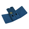 Sonny Custom Wholesale Portable Travel Blue Leather Double Watch Pouch Case Bag