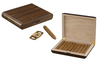 Sonny High Glossy Wooden Walnut Cigar Humidor 10 CT Travel Cigar Box
