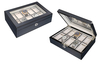 Sonny High Gloss Carbon Fiber Mens Watch Display Case 10 Slots Wooden Watch Box