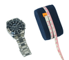 Sonny Dark Blue / Black Leather Box for Watch Cheap Single PU Watch Packaging Box with Logo Custom