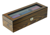 Sonny Custom Luxury Gloss Lacquered Walnut Wooden Men Tie Box for 3 Ties Organizer