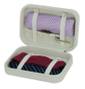 Sonny Custom Black Leather Mens Tie Box Packaging Organizer