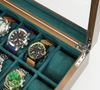 Sonny 2023 New Wooden Jewelry Organizer for Men 10 Slots Watch box with 2 Valet Cufflink Trays