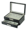 2023 High Popularity Product Luxury Multifunction Watch&jewelry Display Storage Case Double Layer with Drawer for Men/women Gift