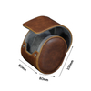 Sonny Custom Logo Single Watch Travel Case Watch Pouch for Men Antique Vegan Leather Watch Roll Case