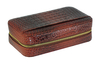 Premium Brown Leather cigar Travel Case 5 CT Cigar Holder for Men