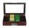 Sonny Wooden Tea Box 8 Compartments Cherry OAK Grain Veneer Tea Organizer Packaging Box
