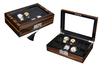 Sonny Luxury and Handmade 10 Slots High Gloss Wooden Watch Display Box with Key Lock Set and Window for Watch Collectors