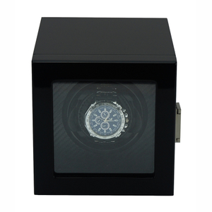 China Manufacturer High End Black Wooden Single Automatic Winder Box