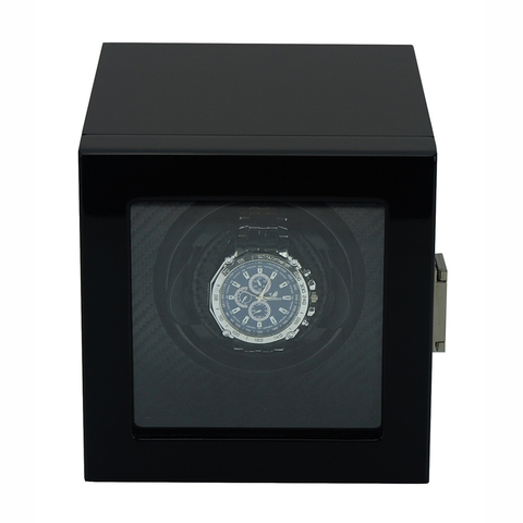 China Manufacturer High End Black Wooden Single Automatic Winder Box