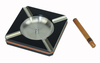 Sonny High Quality Personalized Hotel Bar Office Square Black Wooden Cigar Ashtray Custom Logo