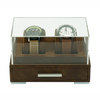 Sonny New Design Brown Leather Men 2 Watch Display Box Case with Drawer