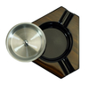 Sonny Custom Wholesale Luxury Gloss Triangle Walnut Wooden Cigar Ashtray