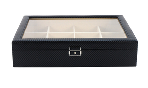 Sonny Custom 12 Necktie Case Belt Buckle Display Box Leather Tie Box