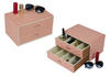 Sonny Custom Made Luxury PU Leather Pink Jewelry Box Jewelry Packaging Gift Display Box For Women