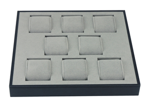 Sonny Dongguan New Style Leather 8 Watches Tray Custom Desk Organizer For Luxury Watch Display Tray with Pillow