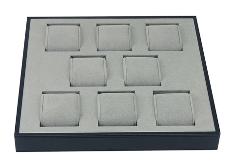 Sonny Dongguan New Style Leather 8 Watches Tray Custom Desk Organizer For Luxury Watch Display Tray with Pillow